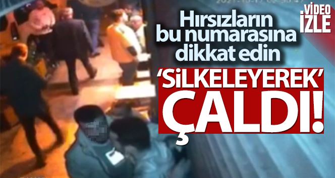 Taksim’de “silkeleme” yöntemiyle hırsızlık: Kaşla göz arasında telefonu çaldı