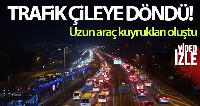İstanbul’da cuma trafiği çileye döndü, veriler yüzde 78’e ulaştı