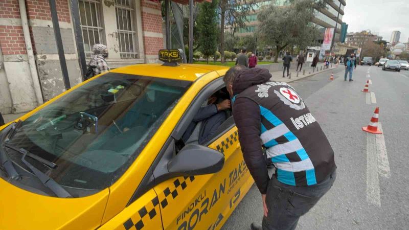 Şişli’de taksi denetimleri sürüyor: 