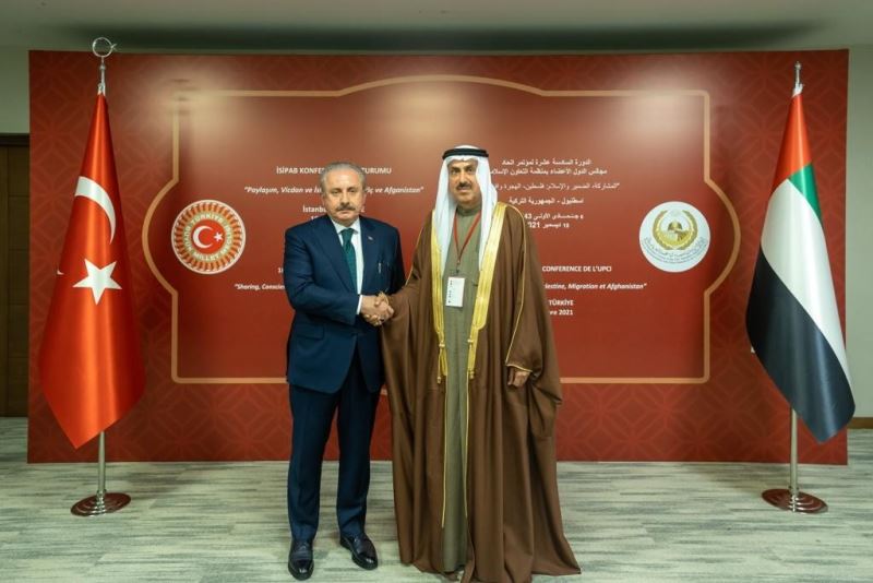 TBMM Başkanı Şentop, BAE Federal Ulusal Konsey Başkanı ile bir araya geldi
