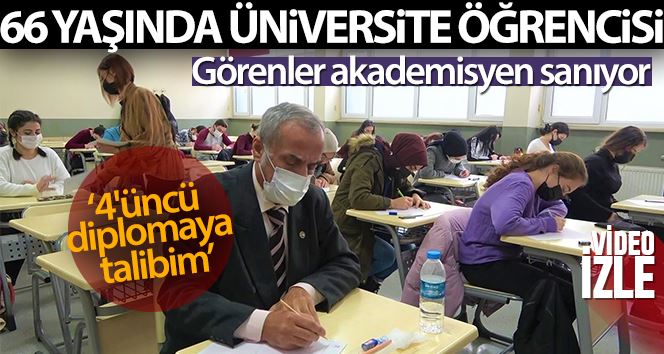 Torunu yaşındakilerle aynı sırada: Görenler akademisyen sanıyor