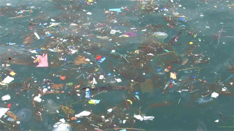 Üsküdar Sahili’nde kıyıya çöpler vurdu
