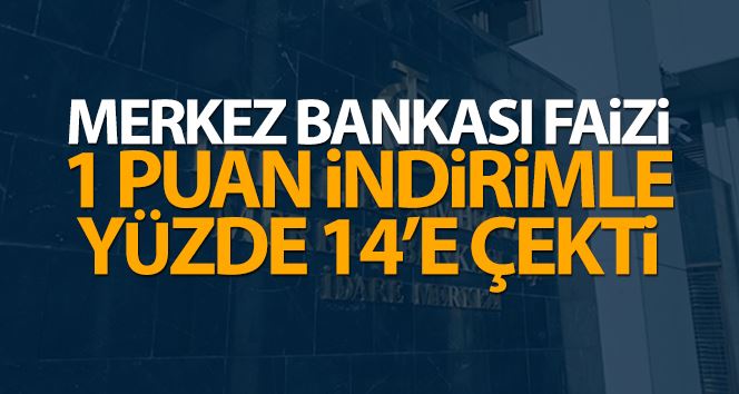 Merkez Bankası faizi 100 baz puan indirdi