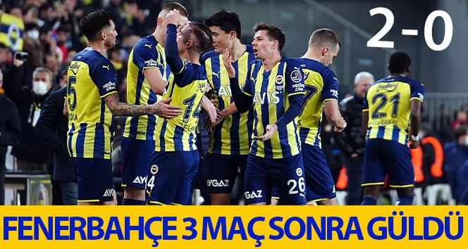 Spor Toto Süper Lig: Fenerbahçe: 2 - Yeni Malatyaspor: 0 (Maç sonucu)