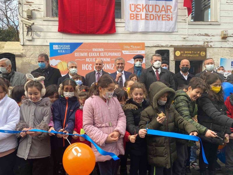 Selimiye Çocuk Kütüphanesi yeni yüzüyle hizmete açıldı
