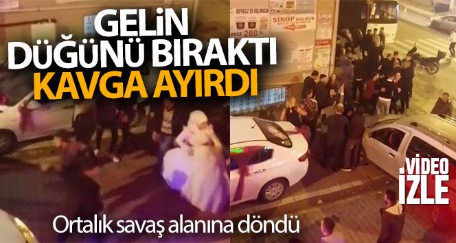 Gelin düğünü bıraktı kavga ayırdı