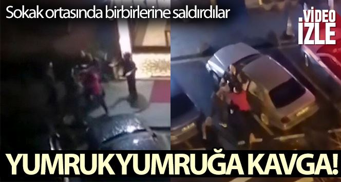 Beylikdüzü’nde yumruk yumruğa kavga kamerada