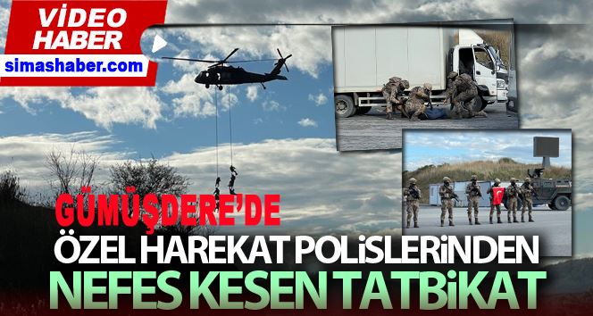 Araziye inen özel harekat polislerinden nefes kesen tatbikat