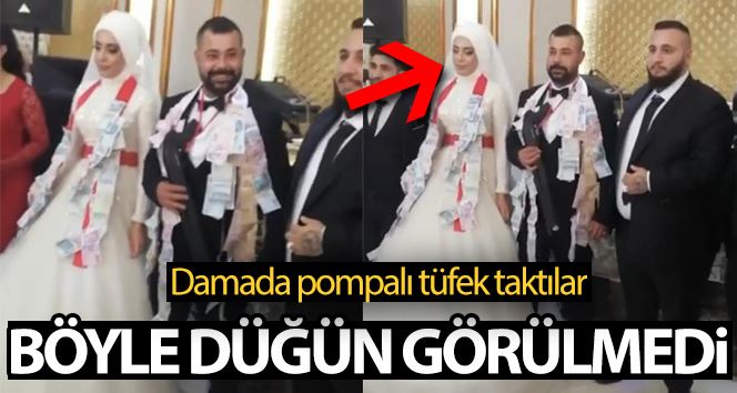 Damada “pompalı tüfek taktılar