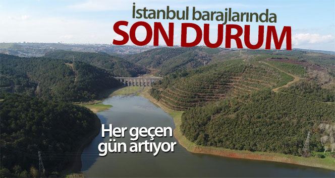 İstanbul’da barajların doluluk oranı yüzde 40 seviyesini geçti