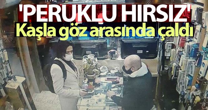 (Özel) İstanbul’da “peruklu hırsız” cep telefonunu çaldı