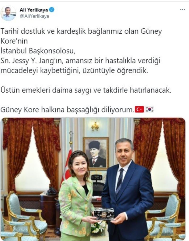 Güney Kore’nin İstanbul Başkonsolosu hayatını kaybetti
