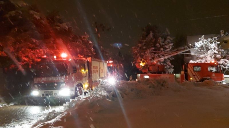 Silivri’deki iki katlı villada yangın
