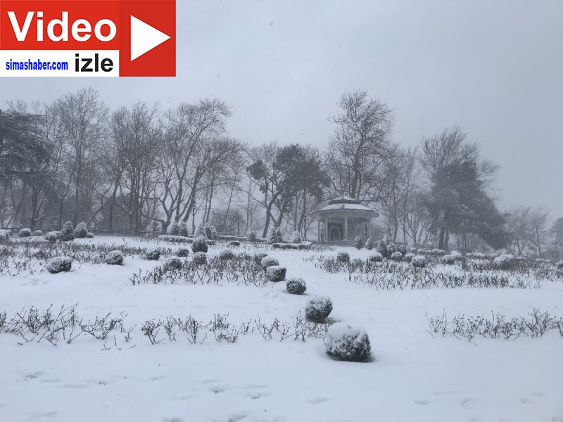 Çamlıca Tepesi beyaza büründü