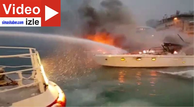 Bebek sahilinde 2 teknede yangın