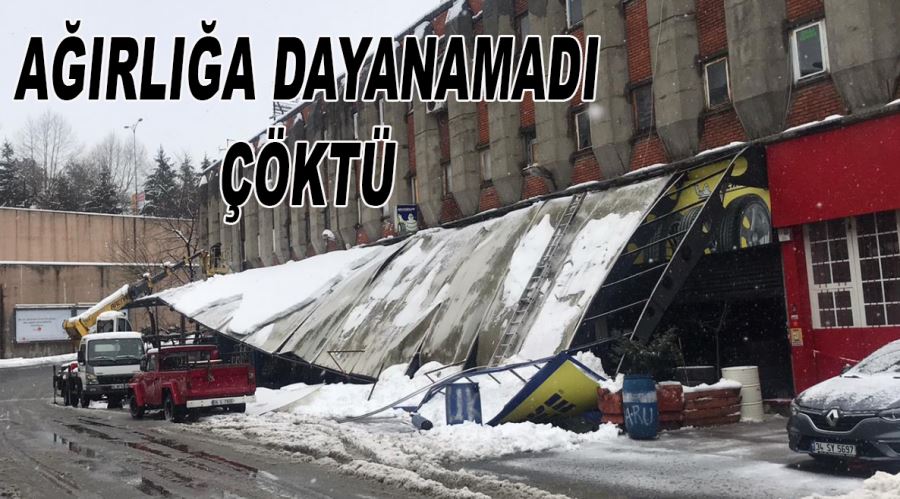 Karın ağırlığına dayanamayarak çöktü