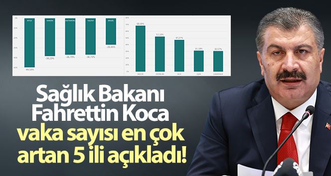 Vaka sayısı en çok artan 5 ili açıklandı