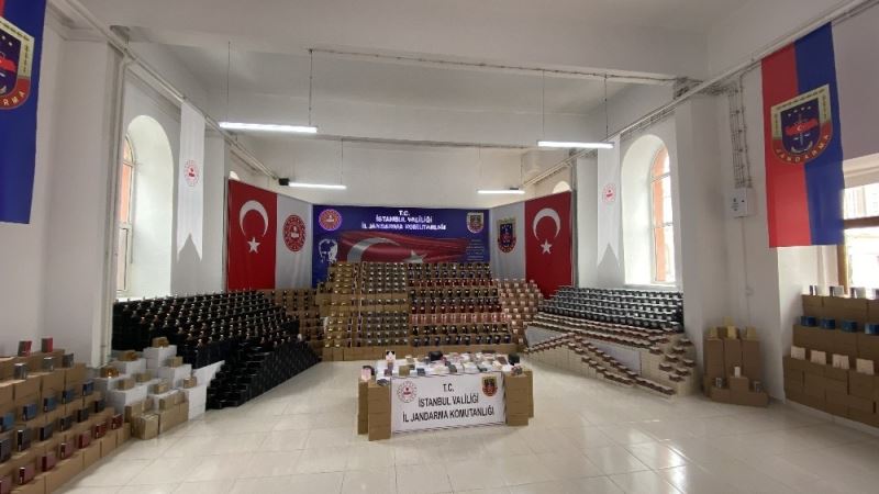 İstanbul İl Jandarma Komutanlığı’ndan dev sahte parfüm operasyonu
