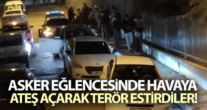 (Özel) İstanbul’da asker uğurlamasında havaya ateş açan magandalar yakalandı