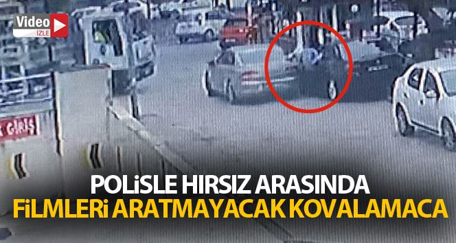 Esenyurt’ta polisle hırsız arasında filmleri aratmayacak kovalamaca kamerada