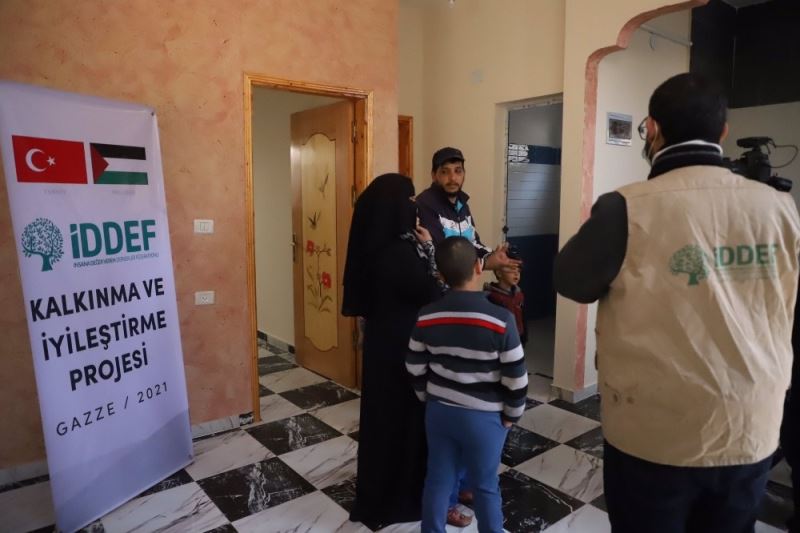 Yürekleri dağlayan Filistinli anne yeni evine kavuştu
