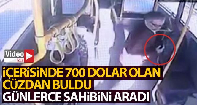 (Özel) Otobüste içinde 700 dolar olan cüzdan buldu, günlerce sahibini aradı