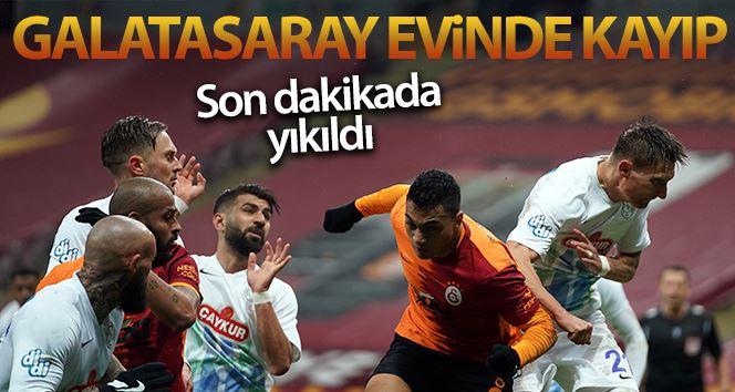Süper Lig: Galatasaray: 3 - Çaykur Rizespor: 4 (Maç sonucu)