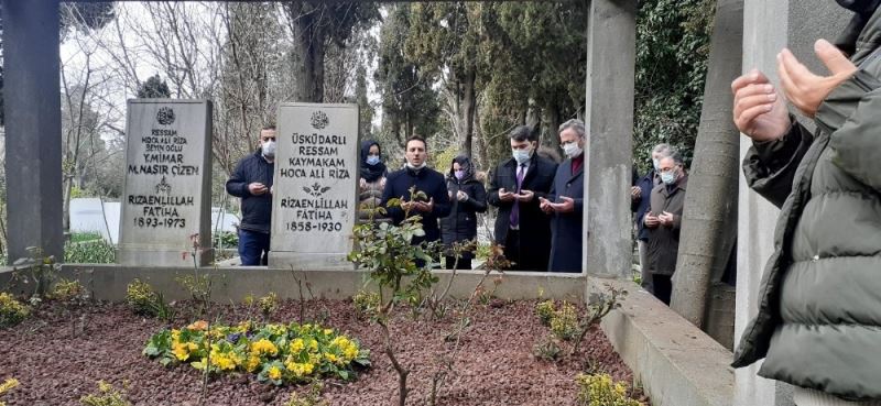 “İstanbul’un ressamı” Hoca Ali Rıza Bey vefatının 91. yılında kabri başında anıldı
