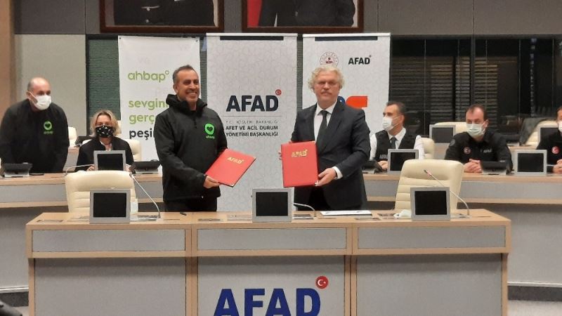 AFAD ile Ahbap Platformu arasında işbirliği protokolü imzalandı