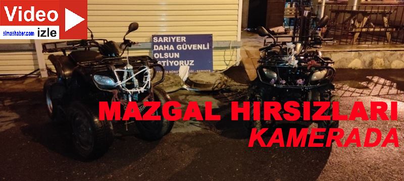 Sarıyer’de mazgal kapağı hırsızları kamerada