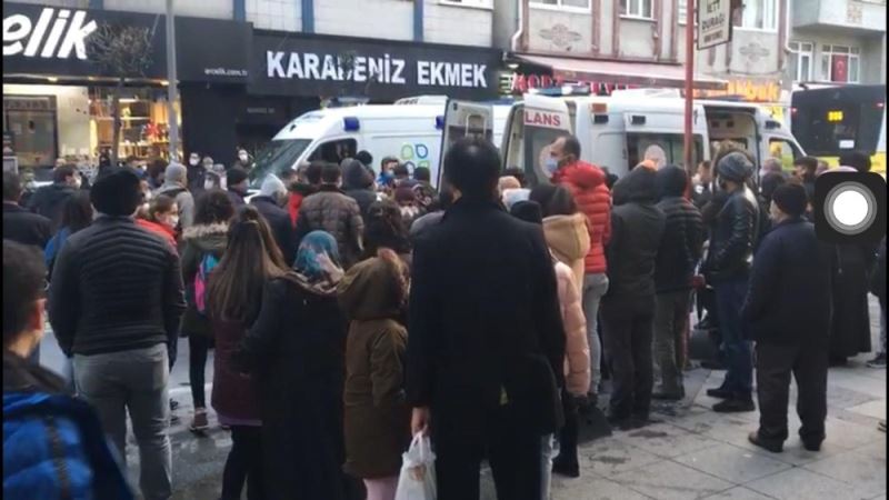 (Özel) Esenlerde korkunç kaza, otomobilin çarptığı kadın metrelerce savruldu