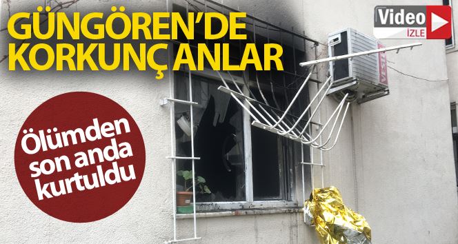 Güngören’de ölümden son anda kurtuluş kamerada