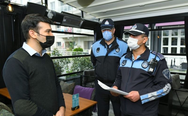 Esenyurt’ta kafe, restoran ve kıraathanelere korona virüs denetimi
