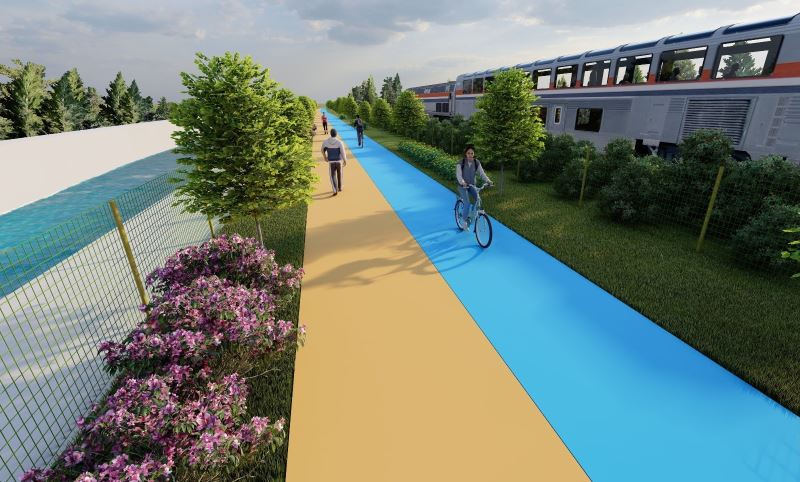 Bahçeşehir Gölet’te yürüyüş ve bisiklet yolu bir arada
