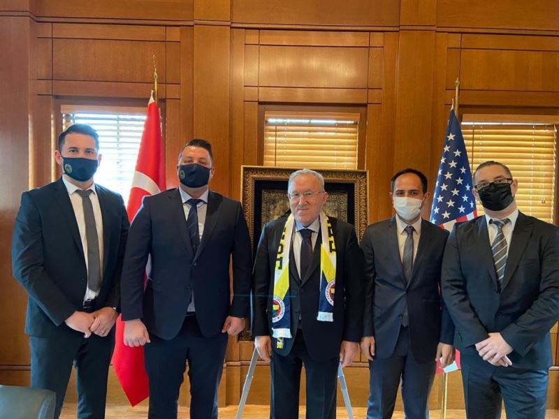 Fenerbahçe DC Başkanı Erhan Türk’ten, Büyükelçi H.Murat Mercan’a ziyaret
