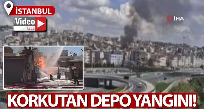 Kumkapı’da İstanbul Emniyet Müdürlüğü’ne ait depoda yangın