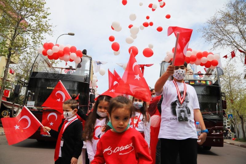 Kartal’da ’23 Nisan’ coşkuyla kutlandı