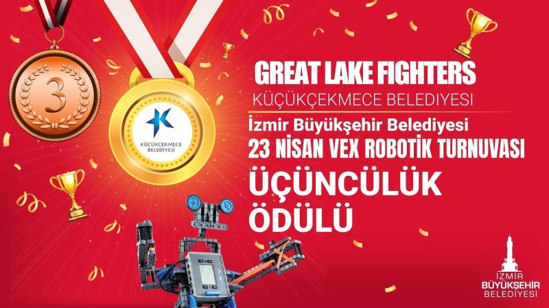 Küçükçekmece bilgi evleri robotik takımı, ödüle doymuyor
