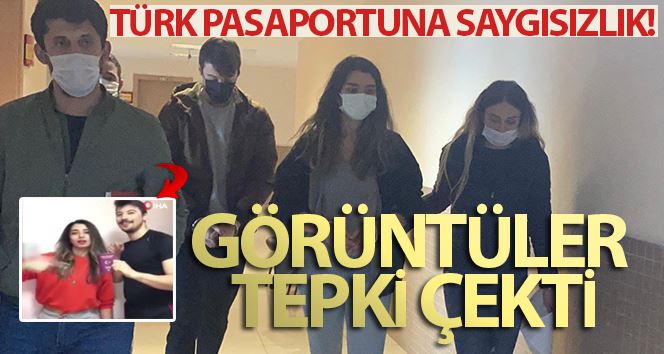 Türk pasaportunu aşağıladığı gerekçesiyle gözaltına alınan şüphelilere adli kontrol