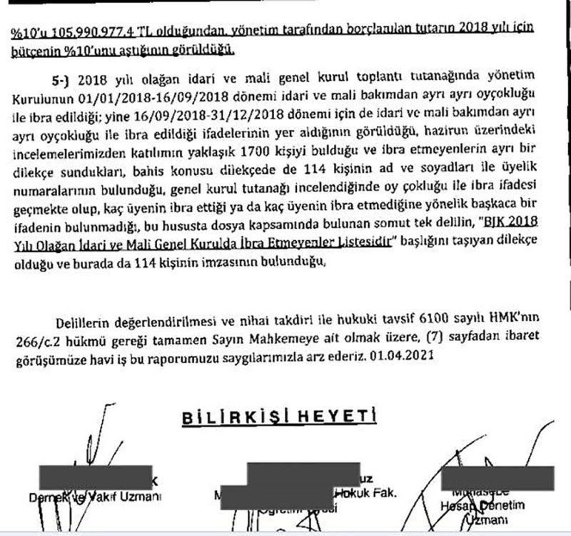 Fikret Orman dönemine ait bilirkişi raporu belli oldu
