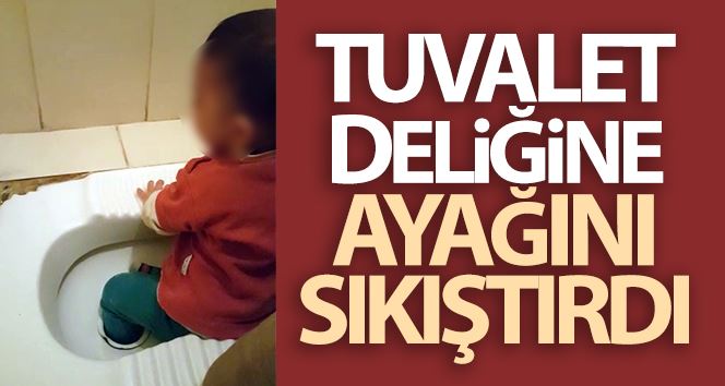 Esenyurt’ta tuvalet deliğine ayağı sıkışan çocuğu itfaiye kurtardı