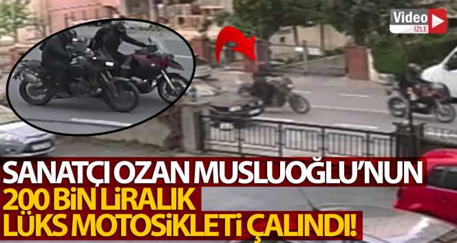 (Özel)- Kadıköy’de, sanatçı Ozan Musluoğlu’nun 200 bin liralık lüks motosikleti çalındı
