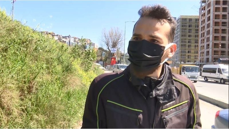 (Özel) İstanbul’da rögara düşerek ölümden dönen motosikletli kurye o anları anlattı