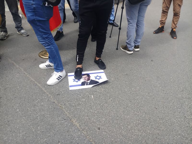 Suriye’de yapılacak devlet başkanlığı seçimleri İstanbul’da protesto edildi
