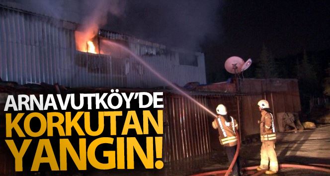 Arnavutköy’de izolasyon malzemeleri üretimi yapılan fabrikada yangın