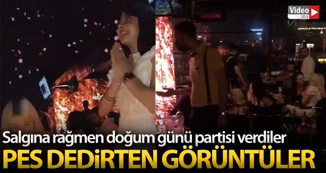 (Özel) İstanbul’un göbeğinde pes dedirten görüntüler: Salgına rağmen doğum günü partisi verdiler
