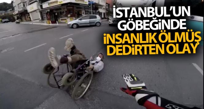 (Özel) İstanbul’un göbeğinde insanlık ölmüş dedirten olay kamerada