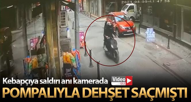 (Özel) İstanbul’da pompalıyla genci öldüren kebapçının dükkanına silahlı saldırı kamerada