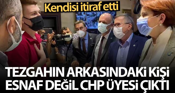 Tezgah arkasındaki kişi esnaf değil, CHP üyesi çıktı