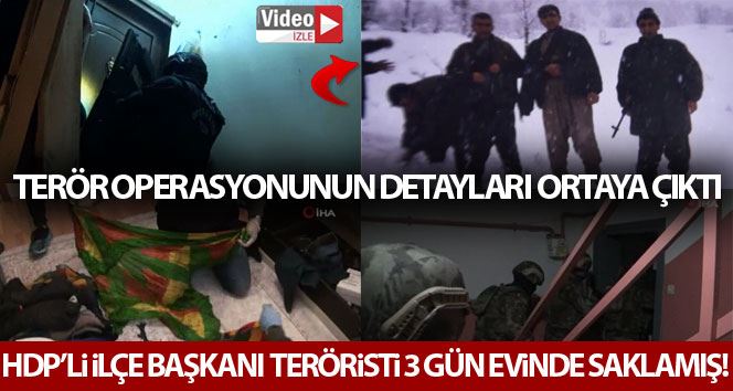 HDP’li ilçe başkanı karı kocanın PKK’lı teröristi evinde sakladığı ortaya çıktı